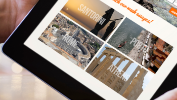 deel ipad met daarop afbeeldingen en slecht leesbare tekst erover